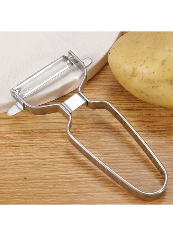 AMM Stainless Steel Fruit & Vegetable Peeler – Creative Potato Peeler with Sharp Blade | Ergonomic Kitchen Tool for Fruits, Vegetables & Daily Cooking - Image 5